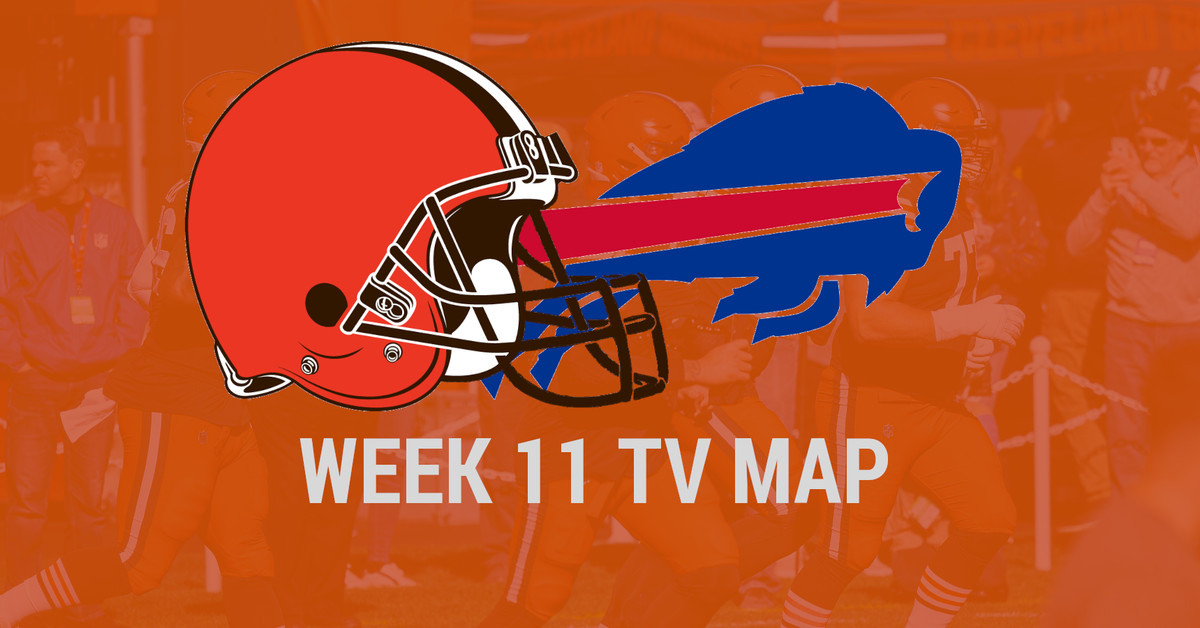 Cleveland Browns vs. Buffalo Bills: Week 11 TV Map