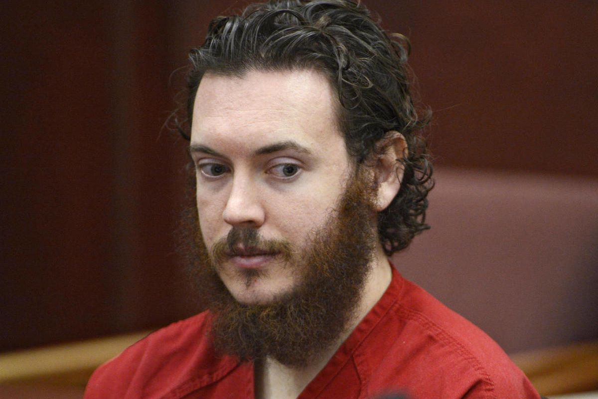 FILE - This June 4, 2013 file photo shows Aurora theater shooting suspect James Holmes in court in Centennial, Colo. Judge Carlos Samour Jr. will hear arguments in a Monday, Feb. 9, 2015 hearing from defense attorneys that say a jailhouse video of Holmes 
