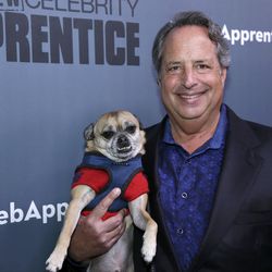 This Dec. 9, 2016 photo released by NBC shows Jon Lovitz, a contestant on "The New Celebrity Apprentice," at a press junket in Universal City, Calif. The latest season will premiere on Jan. 2, 2017. 