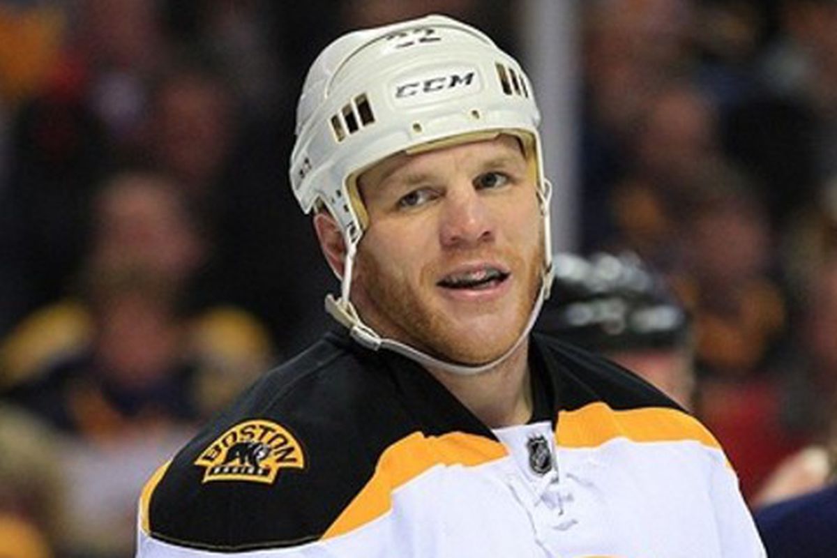 The affable Shawn Thornton will lead his teammates to the shears this afternoon.