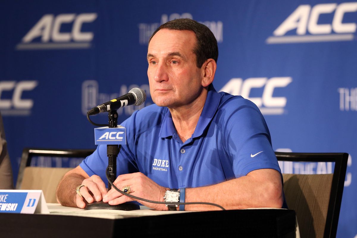 Coach K seems pretty happy about his latest recruits for Duke.