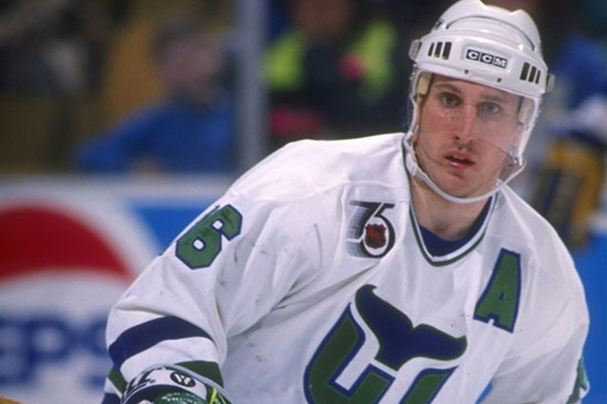 Pat "Little Ball of Hate" Verbeek, on the Whalers