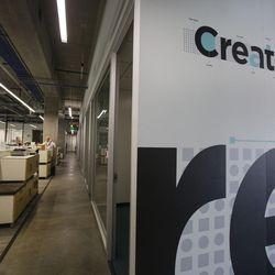 "Creative" is written on the wall of a break room next to an office space on the second floor of the Adobe office in Lehi on Thursday, July 13, 2017. The company has announced plans to build a new $90 million facility and add almost 1,300 employees at its Lehi campus.