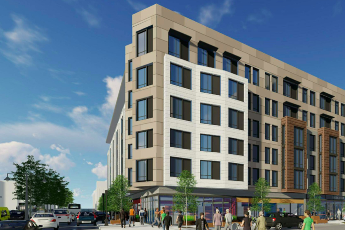 Renderings of a six-story condo building in the Lower Haight.