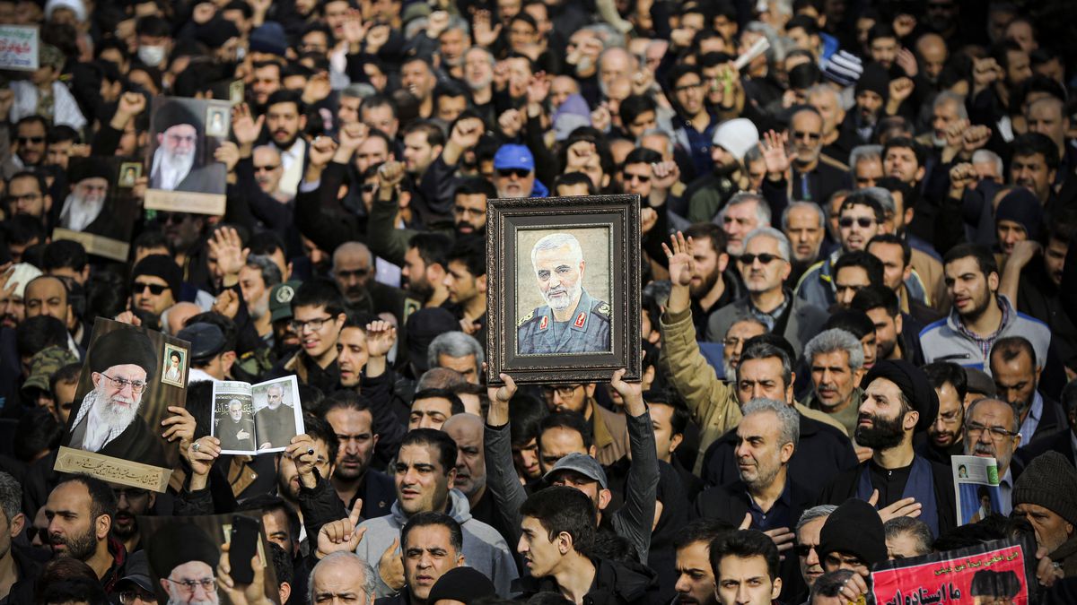 Processions of mourners flooded the streets in both Iran and Iraq after Soleimani’s death. 