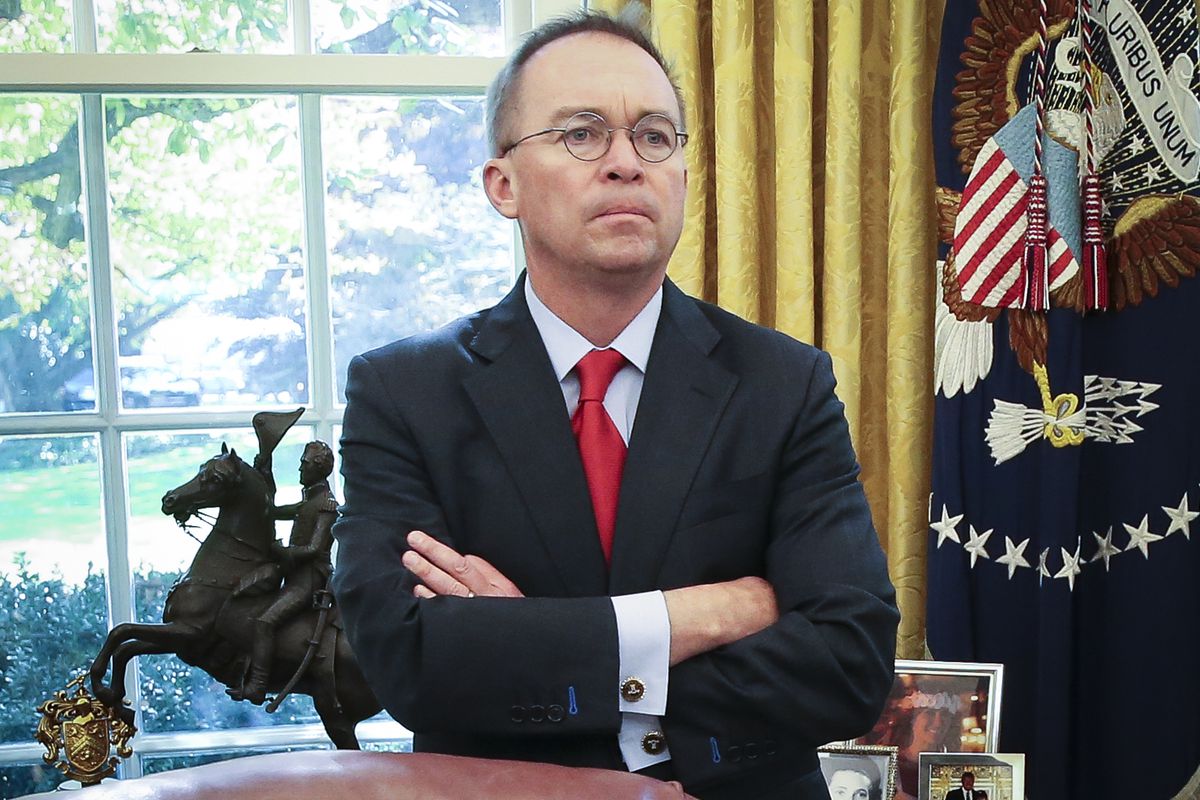 Acting White House chief of staff Mick Mulvaney 