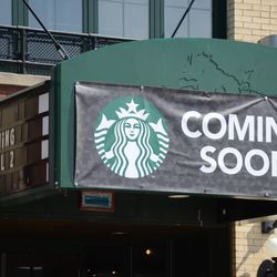 1:49 p.m. Starbucks opening April 2 -