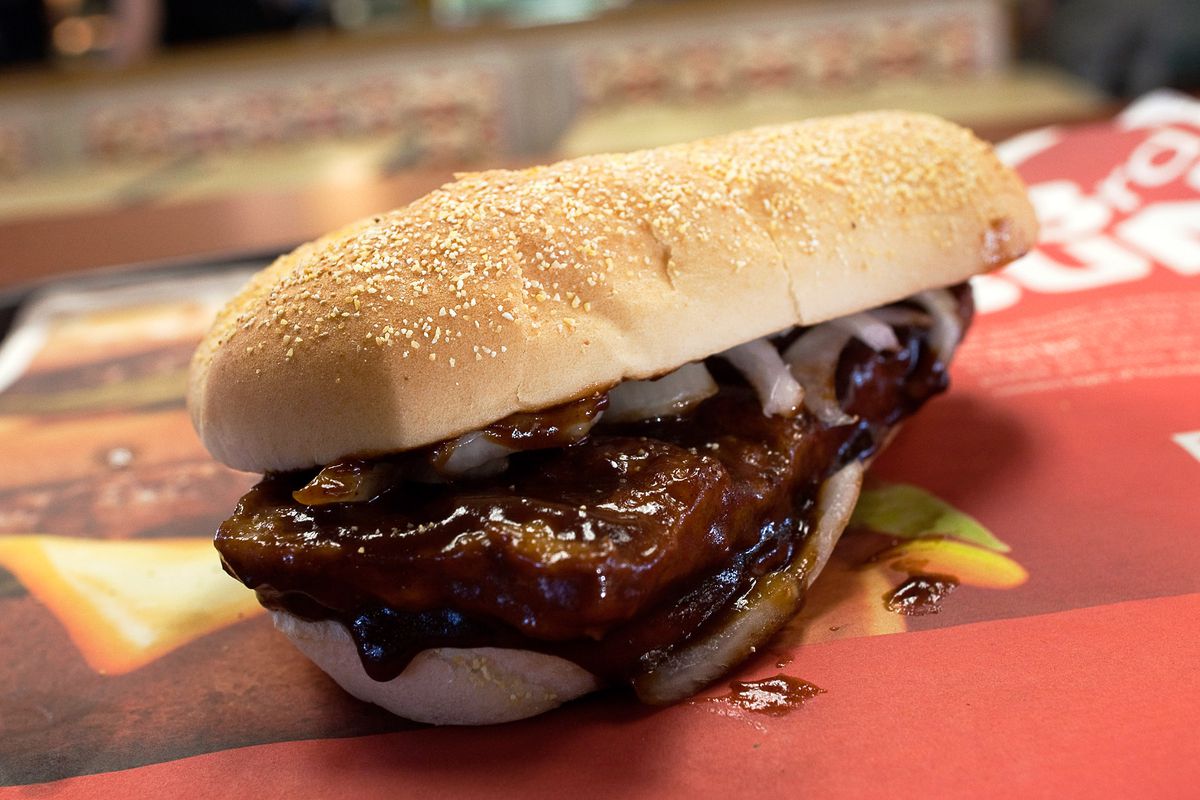 McDonald’s Brings Back The McRib Sandwich