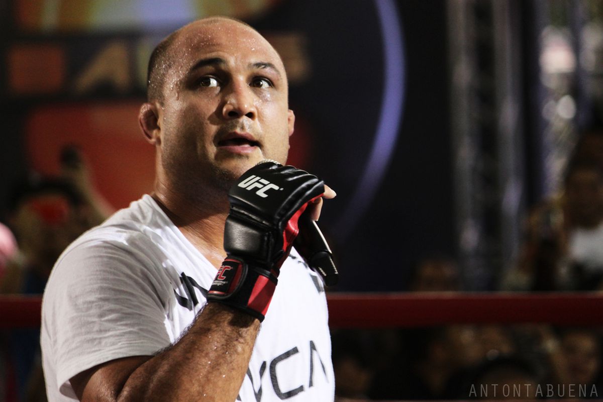 BJ Penn during an open-workout in Manila, Philippines — Photo by Anton Tabuena