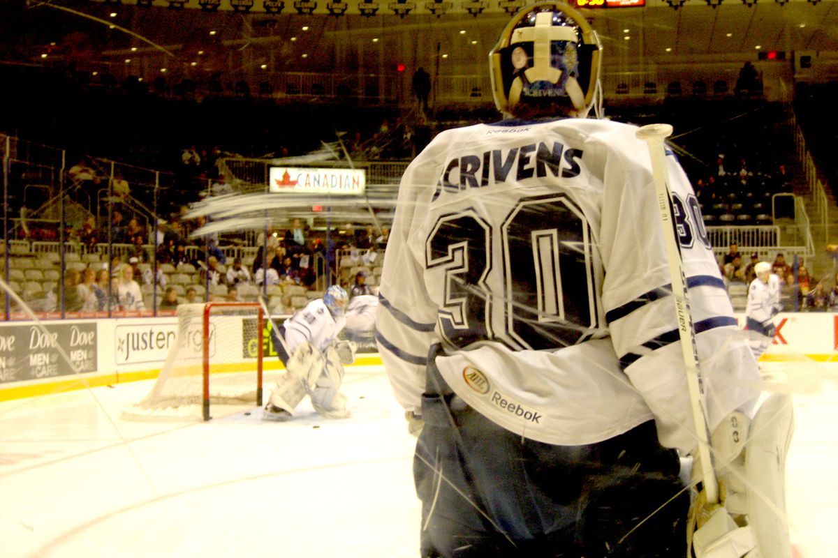 Big Ben Scrivens is ready to go. But are the Barons? Photo courtesy of <a href="http://www.flickr.com/photos/justbadpot/" target="new">Erin & her incredible gallery on Flickr</a>. All rights reserved. 