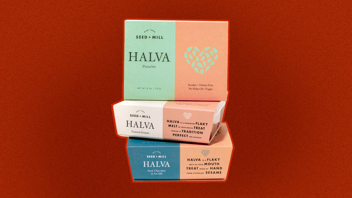 three packages of halva