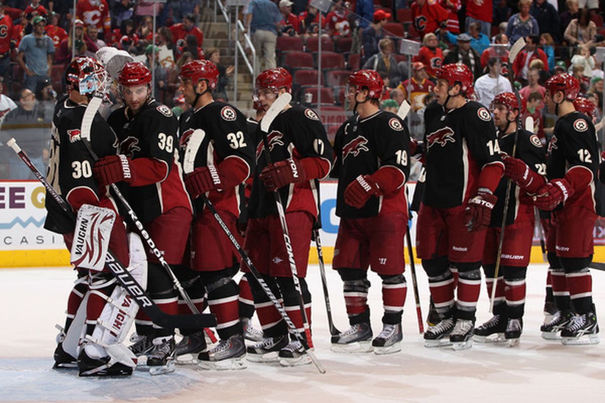 The Coyotes will take care of their own business, we'll keep an eye on what everyone else is doing for them.  (Photo by Christian Petersen/Getty Images)