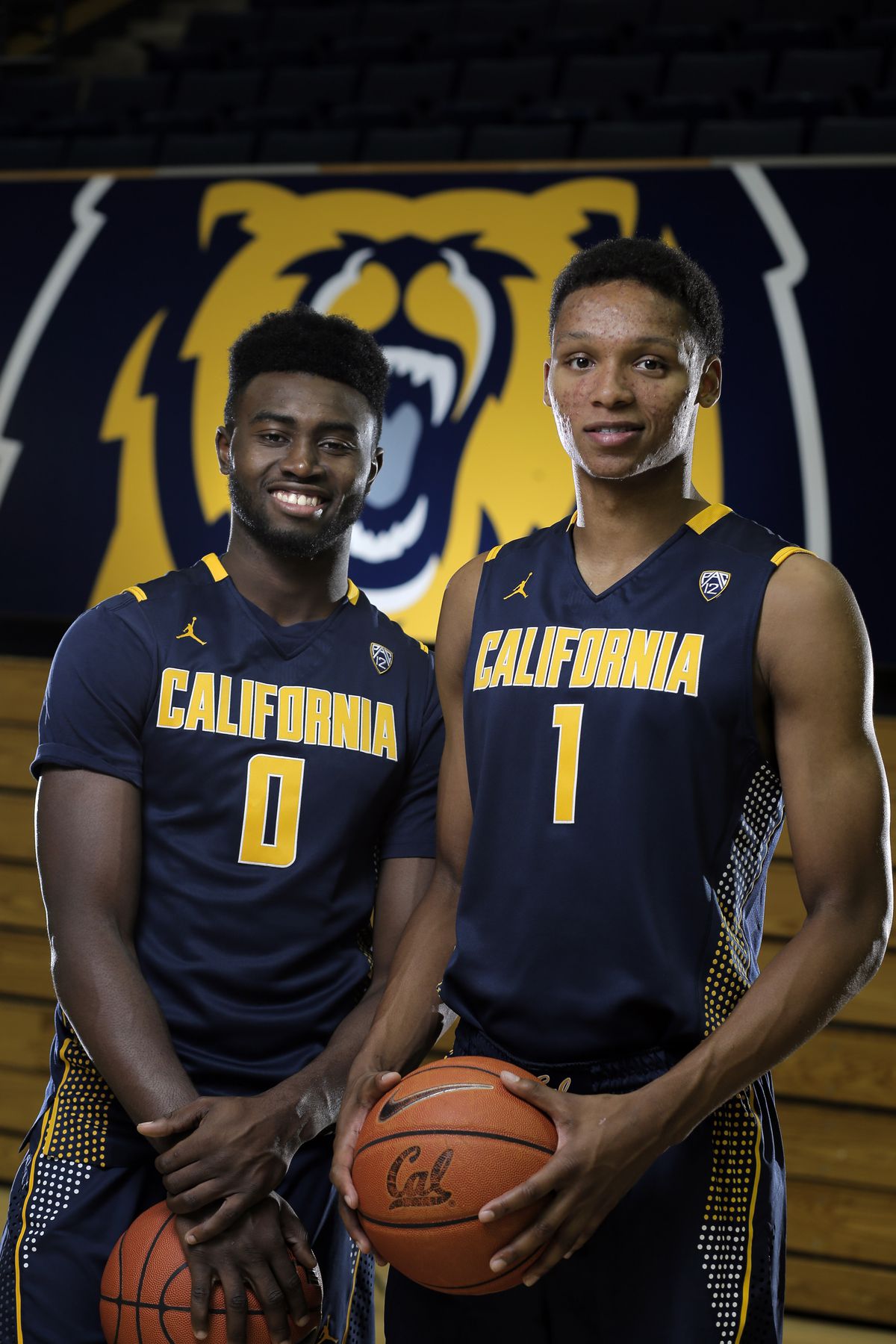 Cal basketball stars Jaylen Brown, left, and Ivan Rabb, right, at Haas Pavilion in Berkeley, Calif., on Wednesday, November 11, 2015