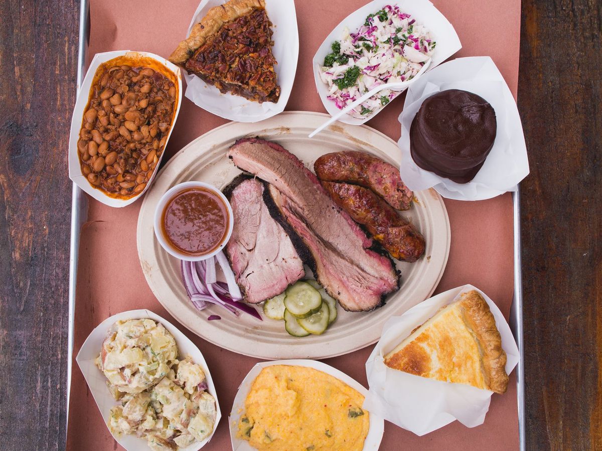 Barbecue, sides, and desserts from Micklethwait Craft Meats