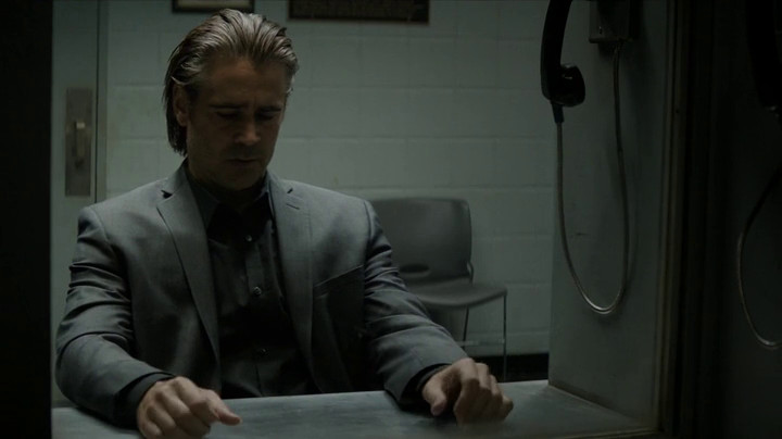 Ray threatens an imprisoned man on True Detective.