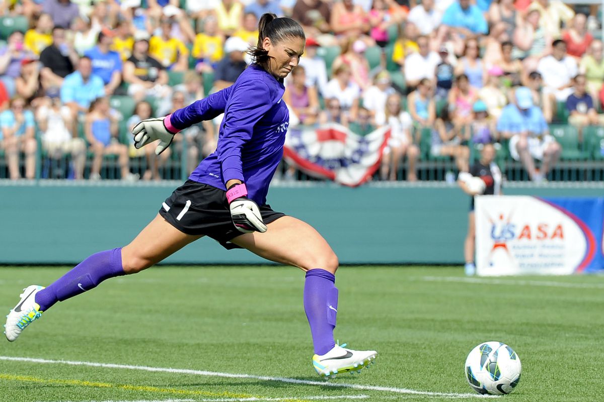 Hope Solo didn't have much to do, but did what she does when she had to. 