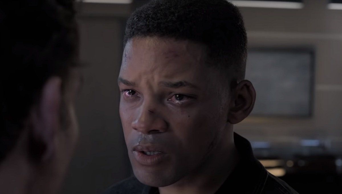 young will smith cries in front of his father in gemini man