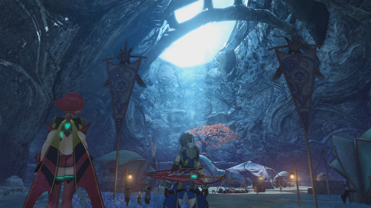 A moody cavern in Xenoblade Chronicles 2.