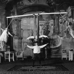 A balancing act at Circus Busch, 1914. 