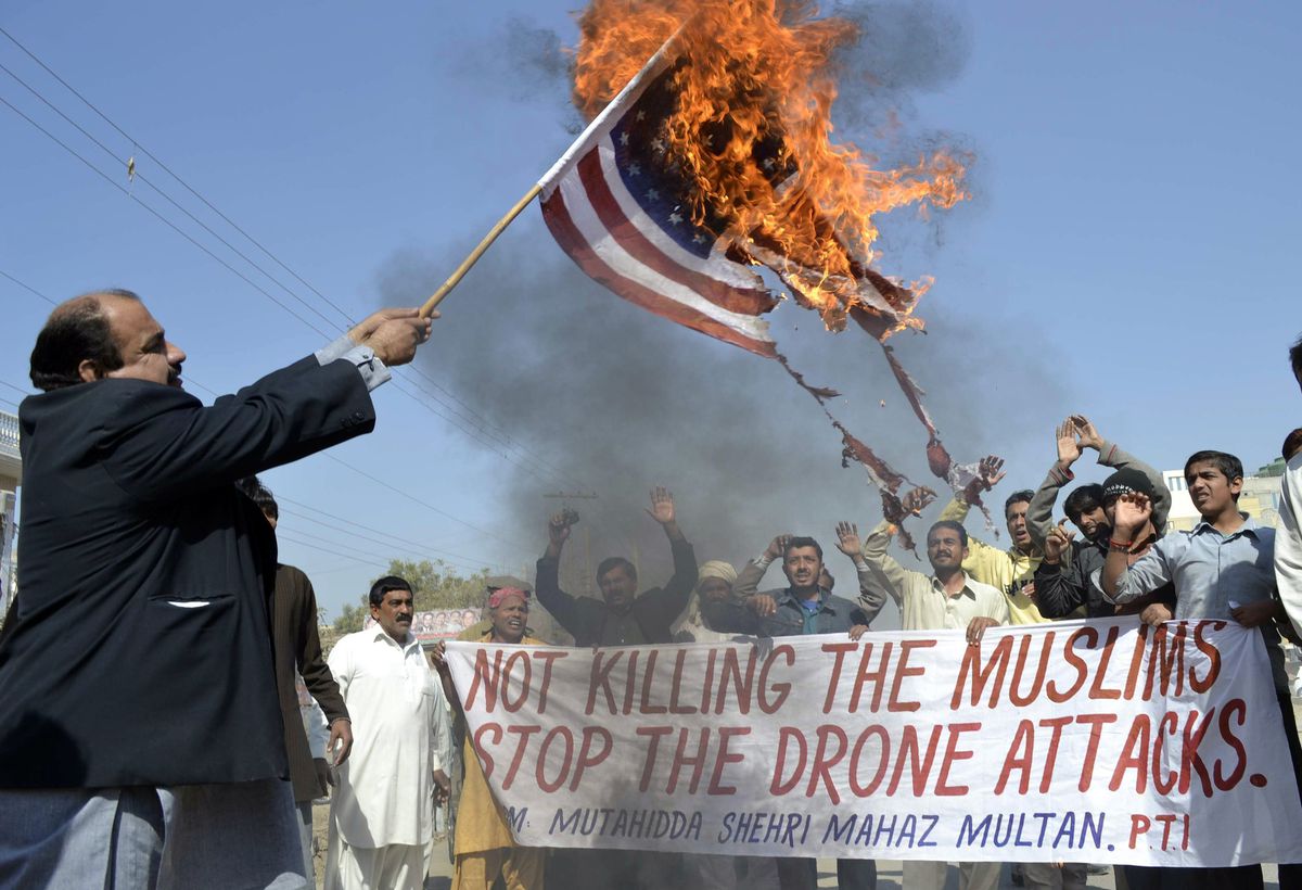 pakistan drone protest