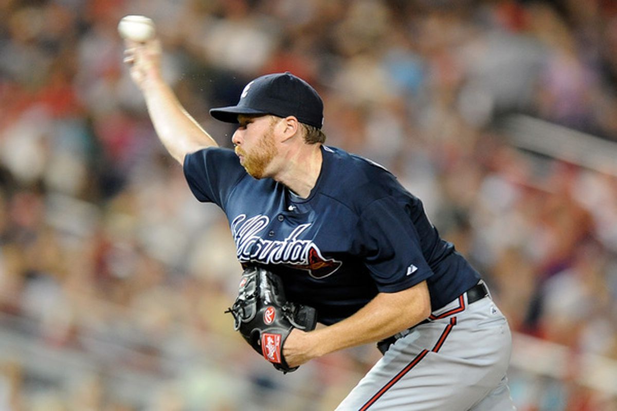 WASHINGTON - JULY 27:  Tommy Hanson #48 of the Atlanta Braves pitches against the Washington Nationals at Nationals Park on July 27 2010 in Washington DC.  (Photo by Greg Fiume/Getty Images)