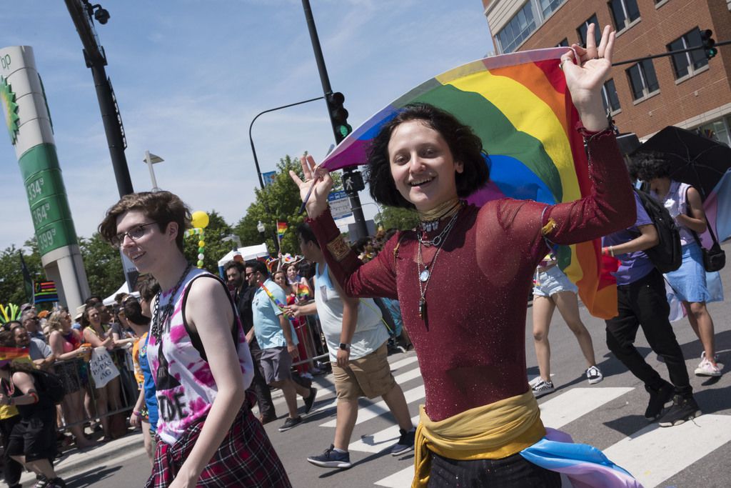 The 49th Pride Parade strolled through the streets in Boystown. | Rick Majewski/For the Sun-Times.