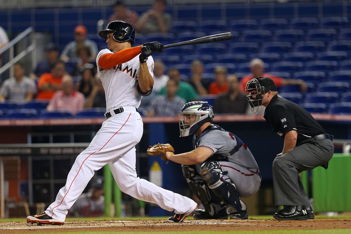 It wasn't just Giancarlo Stanton's bat that has impressed so far in 2014.