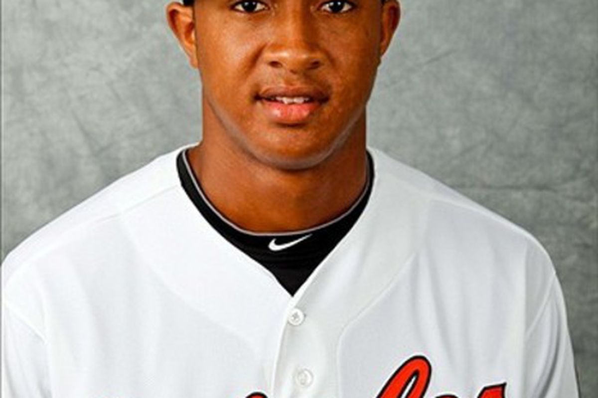 Jonathan Schoop not exactly looking confident after a week in Bowie. Mandatory Credit: Derick E. Hingle-US PRESSWIRE