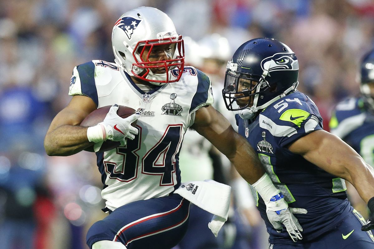 Shane Vereen during the Super Bowl against Seattle