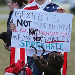 Luis Nunez attends the America is Great Rally in Liberty Park in Salt Lake City on Friday, March 18, 2016. 