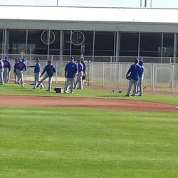 More pitchers loosening up - 