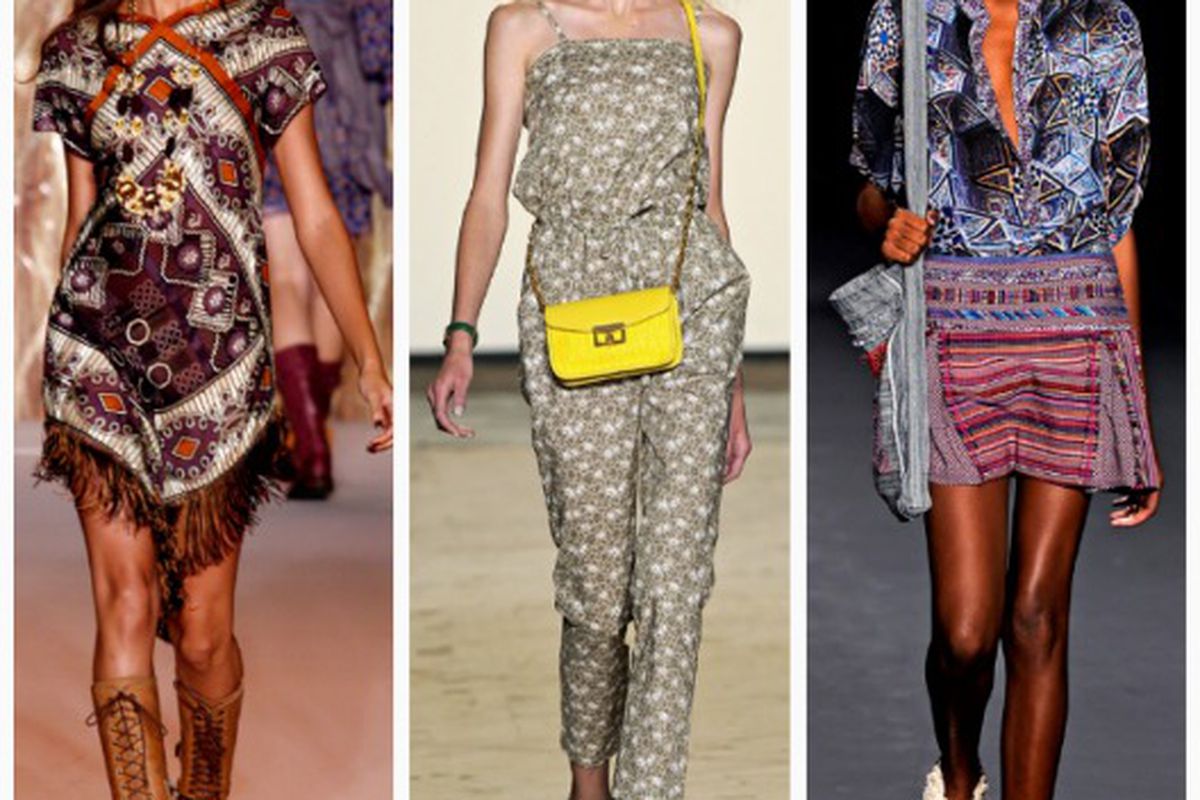 Spring 2011 looks from (l-r): Anna Sui, Marc Jacobs, Vivienne Tam. Images via <a href="http://Style.com">Style.com</a>.