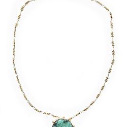 Paula Mendoza emerald necklace.