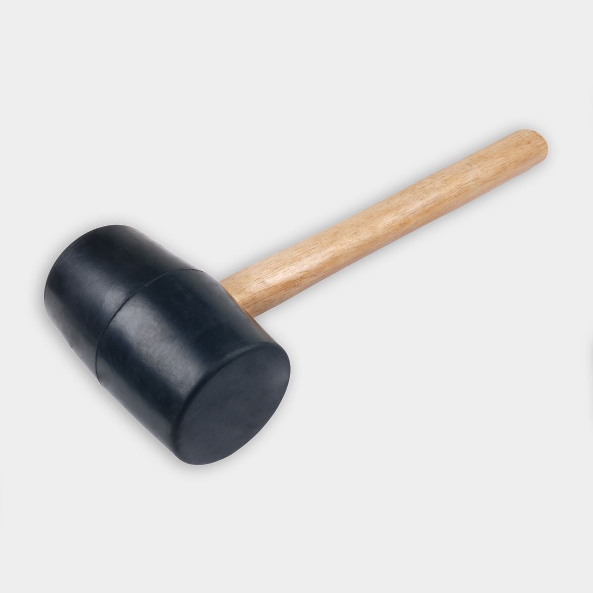 rubber mallet on grey background