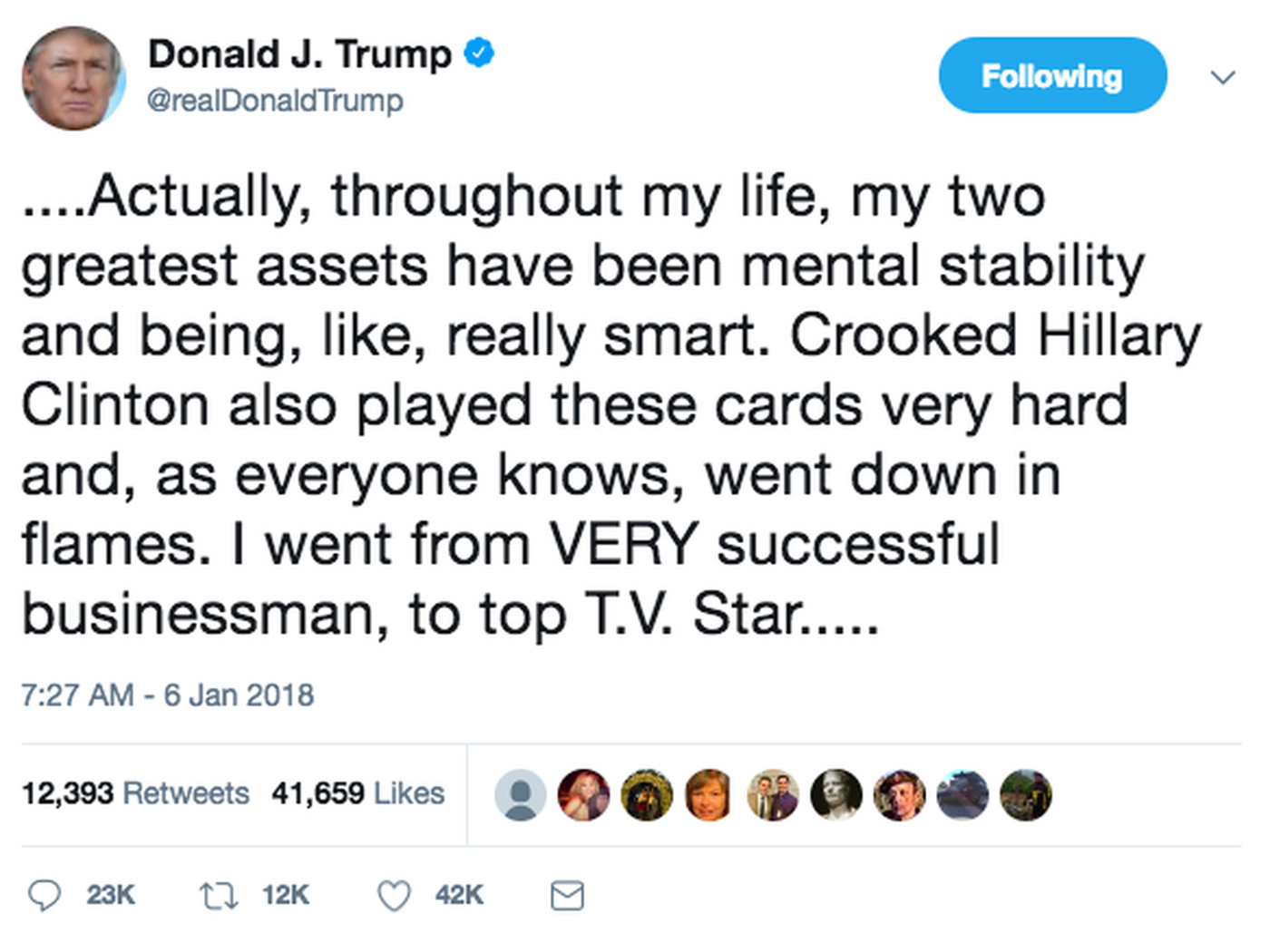 Image result for trump brags about how smart he is