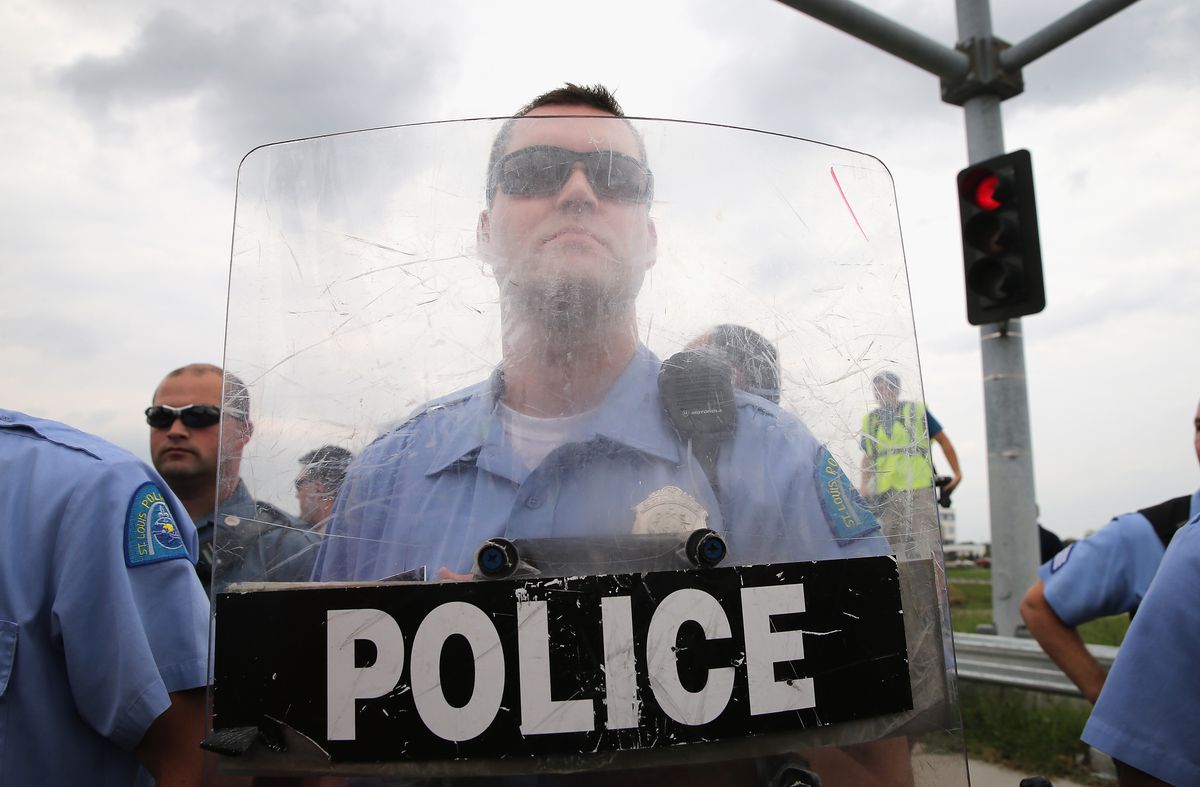 Ferguson police shield