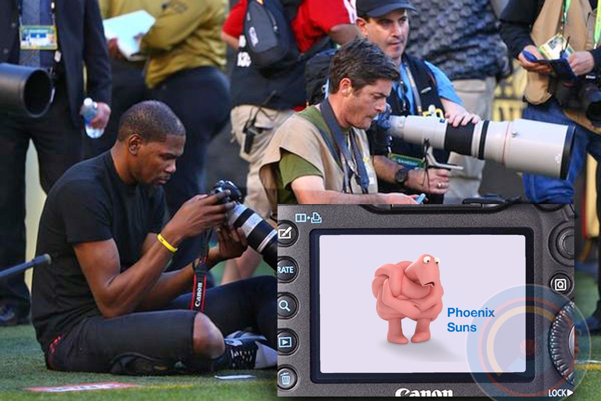 Nobody takes photographs quite like Kevin Durant.