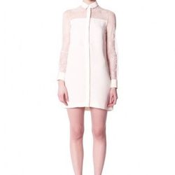 <a href="http://www.erinfetherston.com/shop/archive-sale-2/shirtdress-with-lace-overlay-1.html">Shirtdress with Lace Overlay</a>, $99 (was $395)