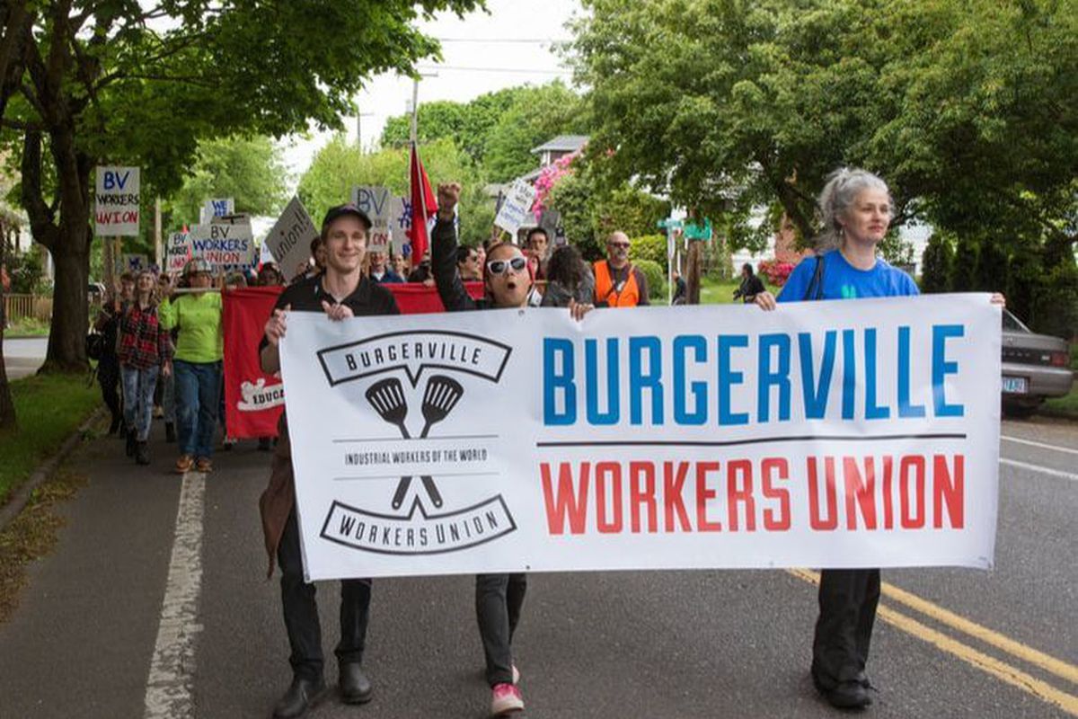 Burgerville workers strike during the summer