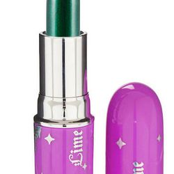 Lime Crime Lipstick in Serpentina, <a href="http://www.limecrimemakeup.com/products/SERPENTINA-dark-emerald-green-poison-ivy-lipstick.html">$15.99</a>