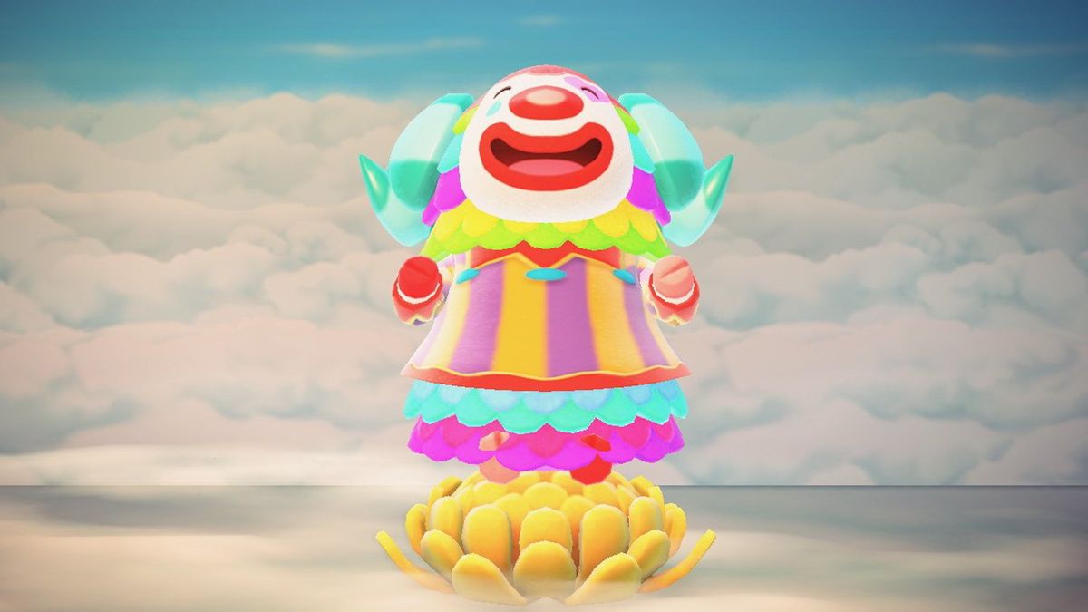 Pietro the clown in Animal Crossing