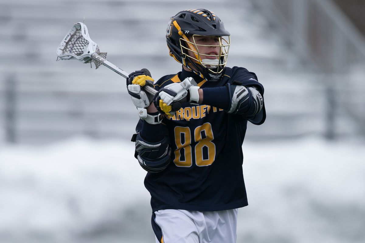 Believe it or not, this is a picture of Ryan McNamara from last year's game against Hofstra.