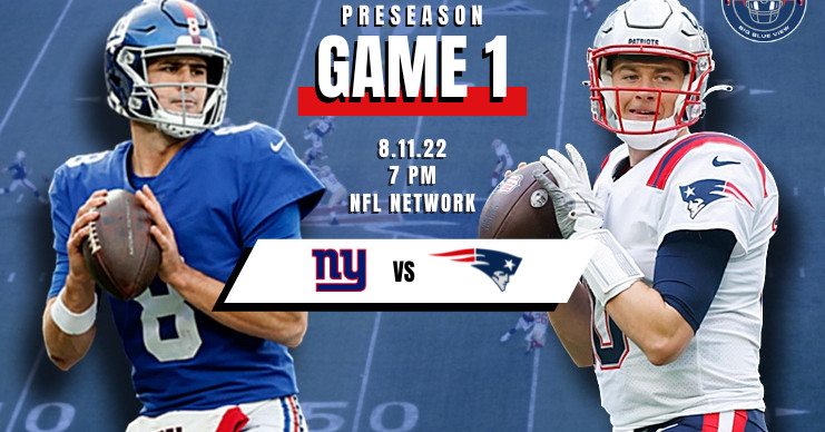 Giants-Patriots, settimana di preseason 1: copertura in diretta