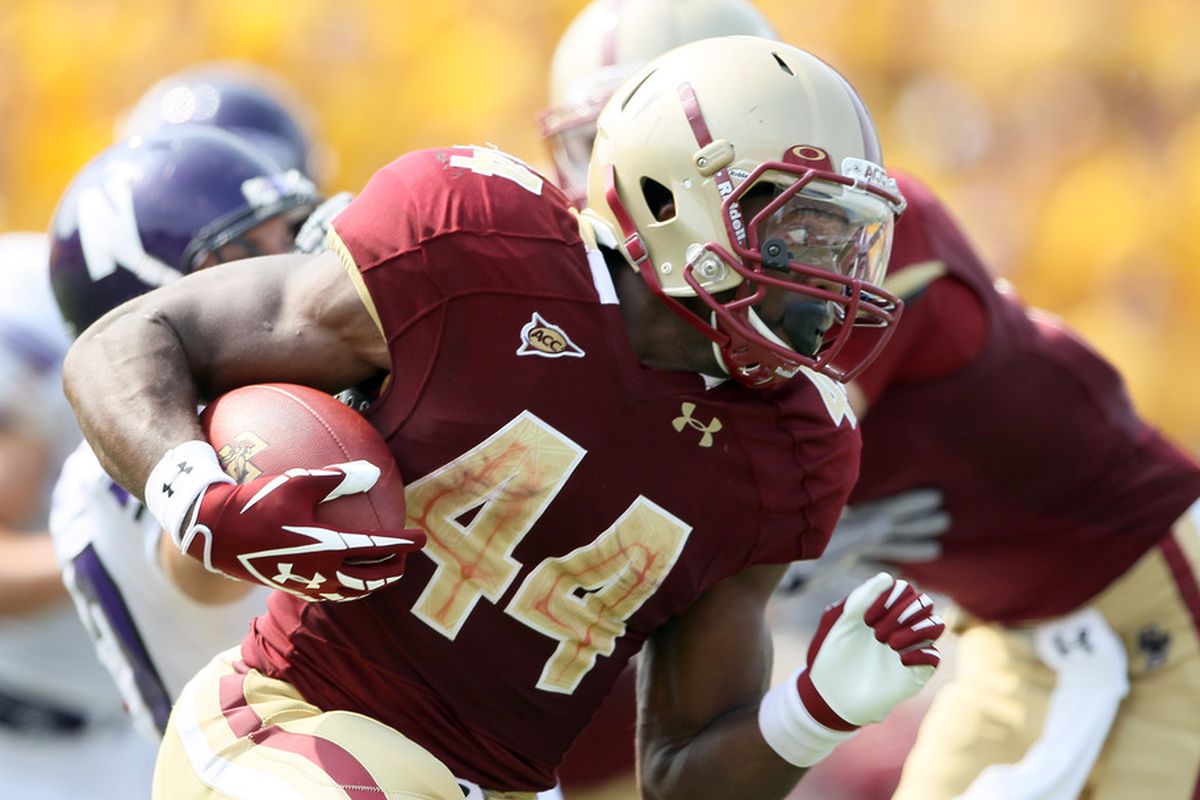 Running back Andre Williams leads Boston College into Byrd Stadium this weekend. 