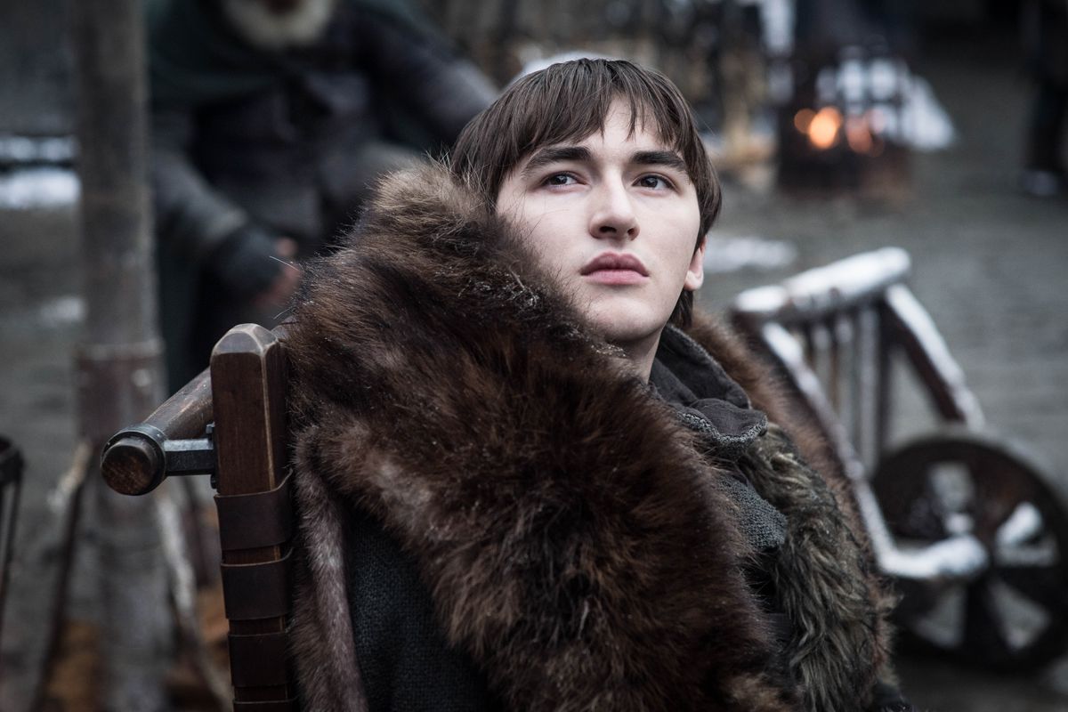Game of Thrones season 8 - Bran Stark in the courtyard at Winterfell