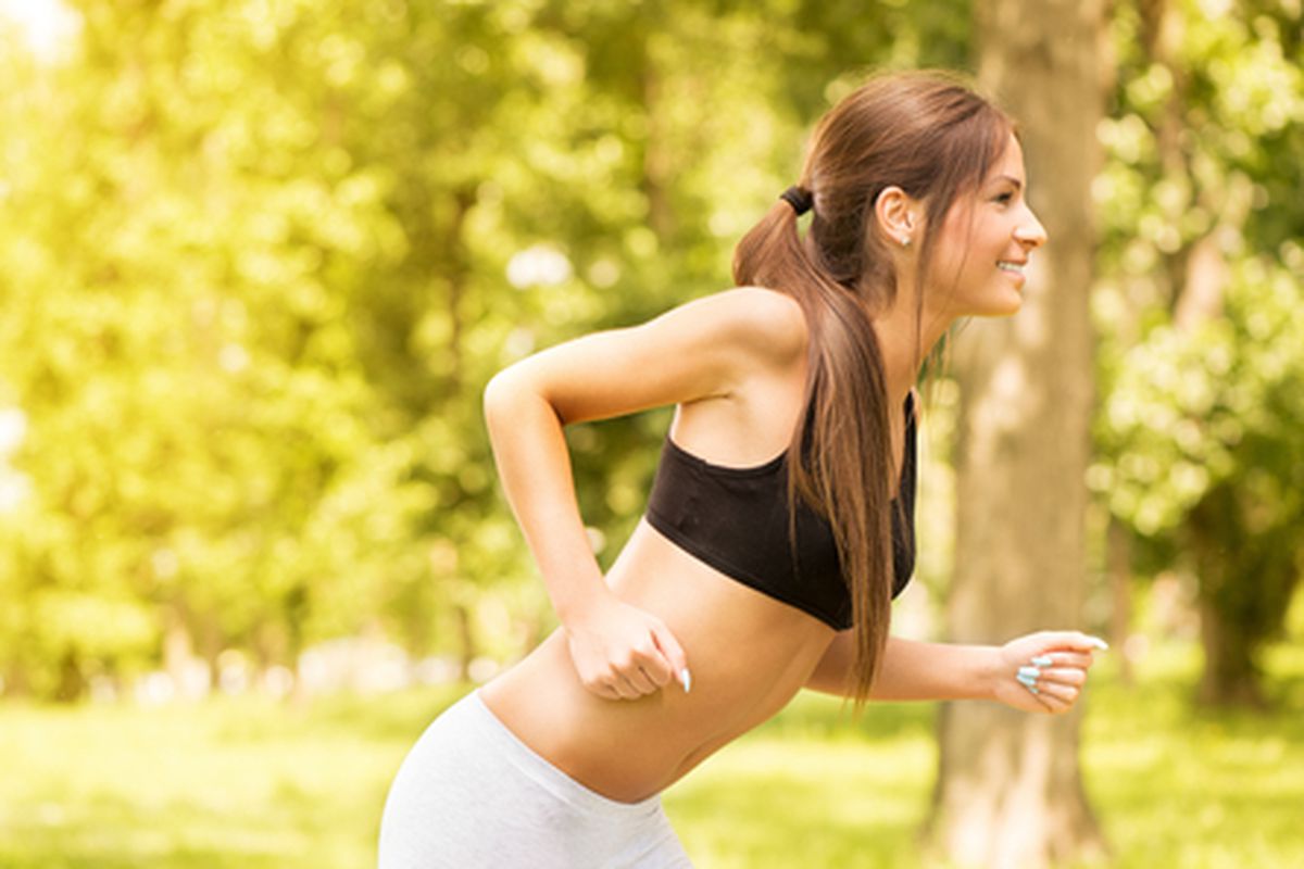 Image credit: <a href="http://www.shutterstock.com/pic-197774492/stock-photo-happy-young-beautiful-woman-running-in-the-park.html?">Shutterstock</a>