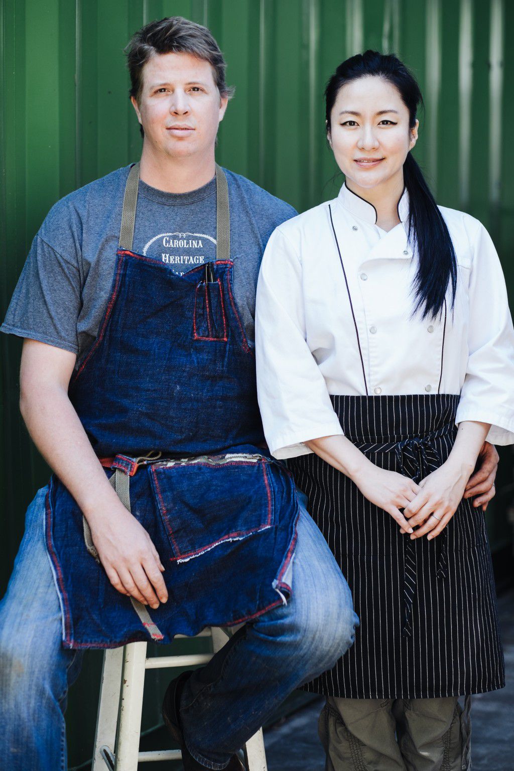 Chefs Cody Taylor and Jiyeon Lee