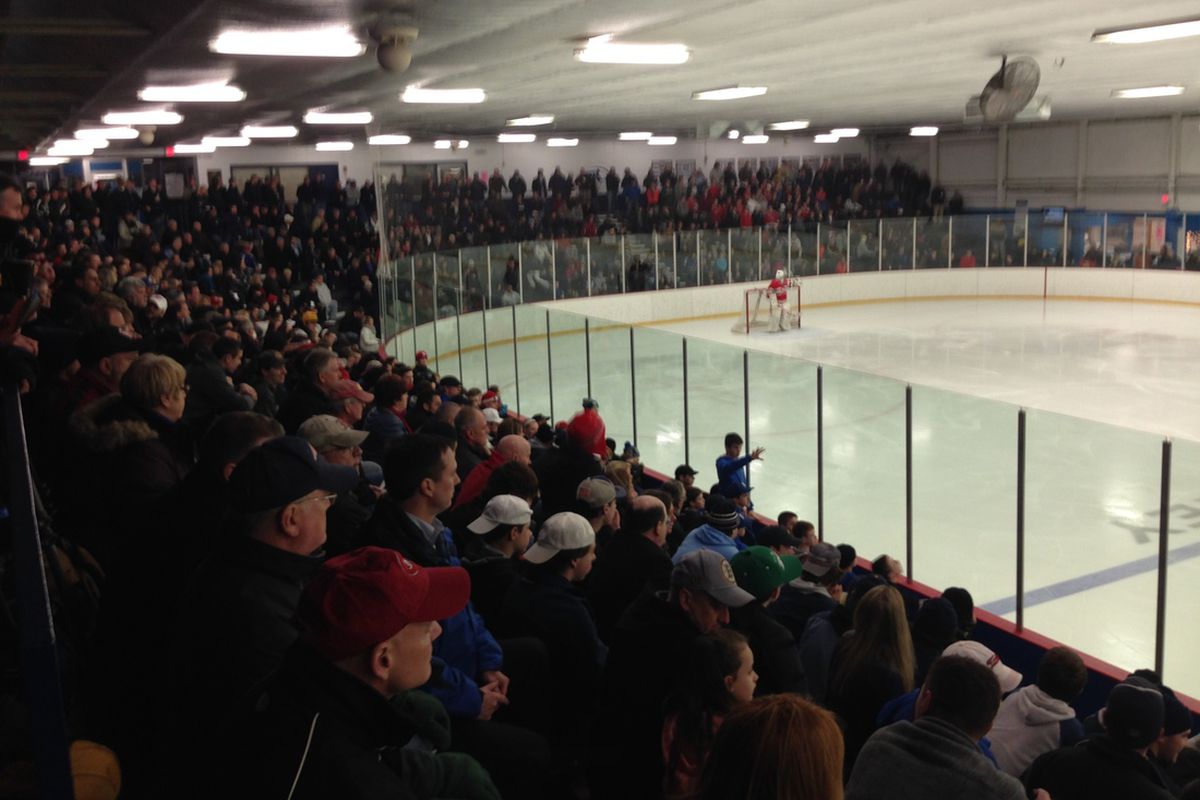 A packed house at Stoneham Ice Arena were treated to two terrific high school hockey games.