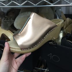 Clog shoes, $150