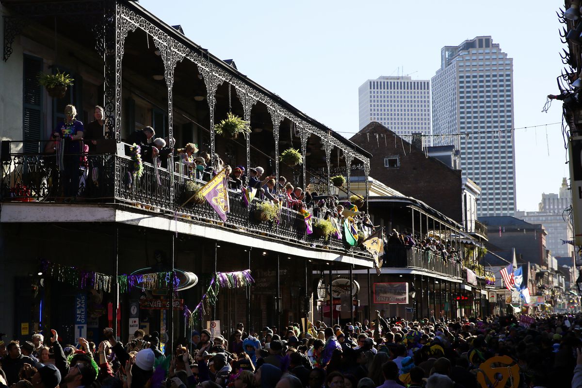 New Orleans during Mardi Gras